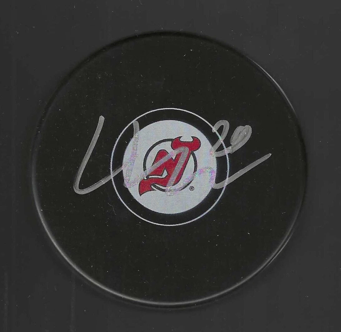 Lenni Hameenaho Signed New Jersey Devils Puck
