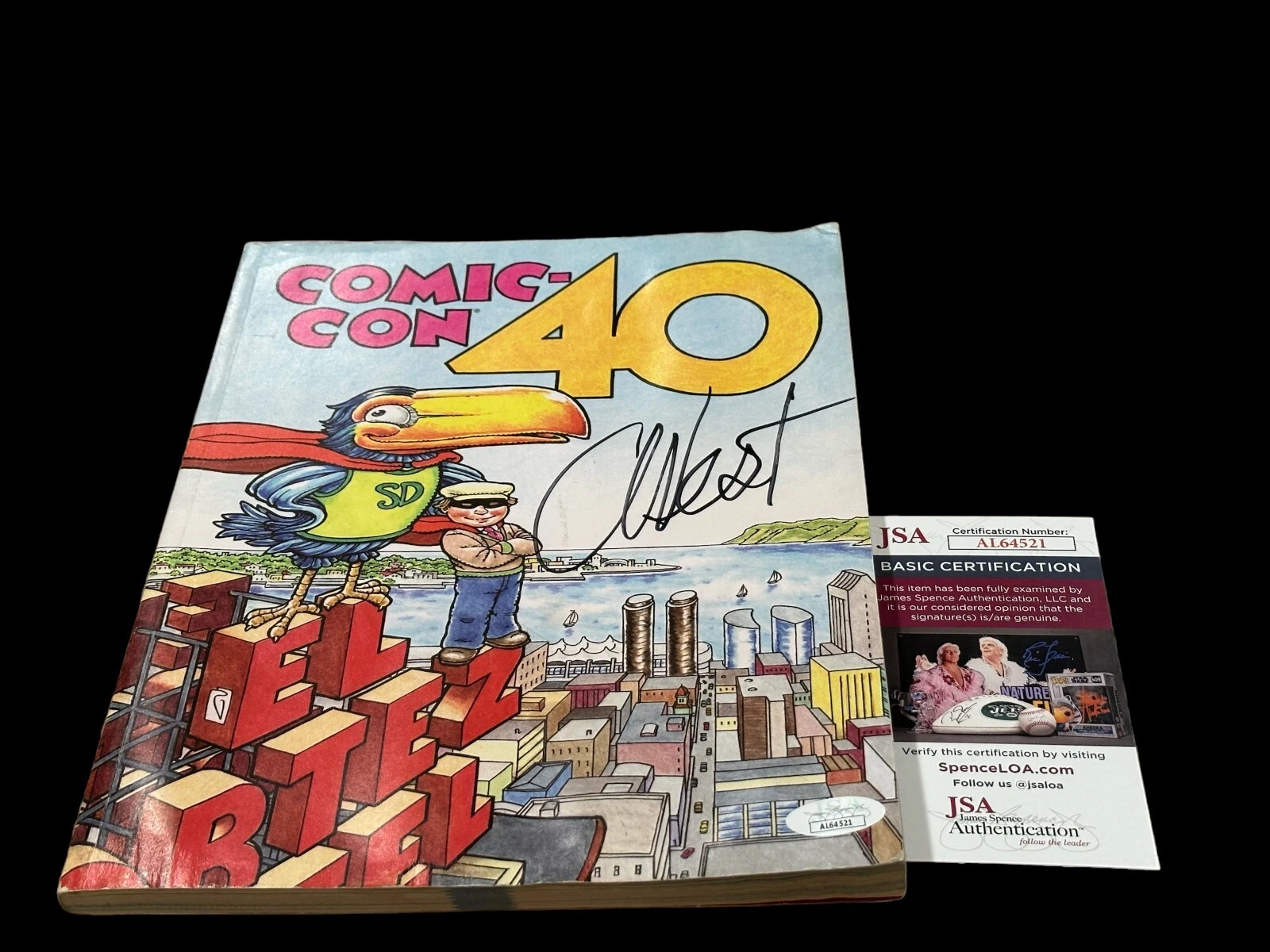 Adam West Batman Rare Original San Diego Comic Con Signed Autograph Program JSA
