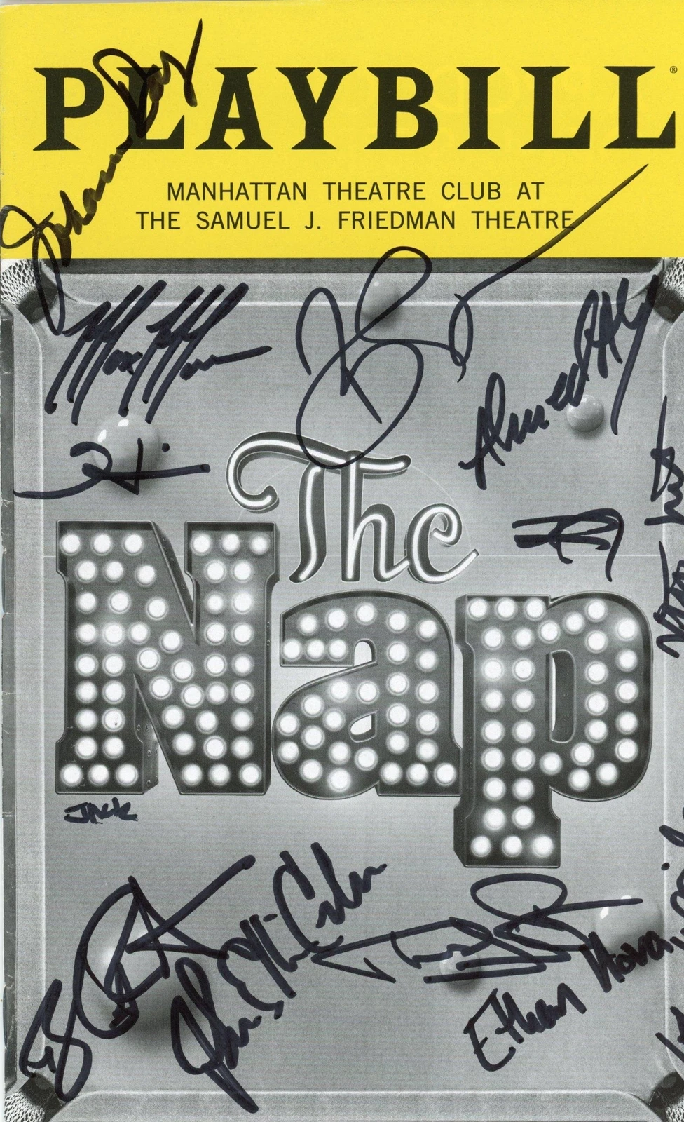 “THE NAP” CAST AUTOGRAPHS SIGNED BROADWAY PLAYBILL – HEATHER LIND +12 ACOA COLLECTIBLE MEMORABILIA