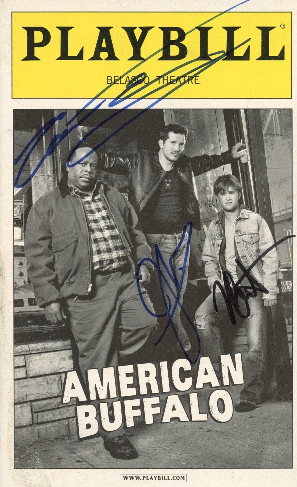 John Leguizamo, Cedric the Entertainer & Haley Joel Osment SIGNED Playbill ACOA
