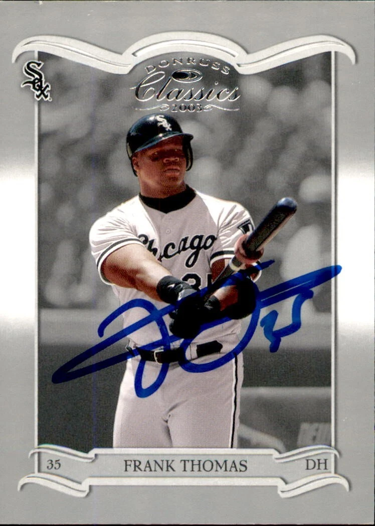 Frank Thomas Signed 2003 Donruss Classics Card #33 Chicago White Sox
