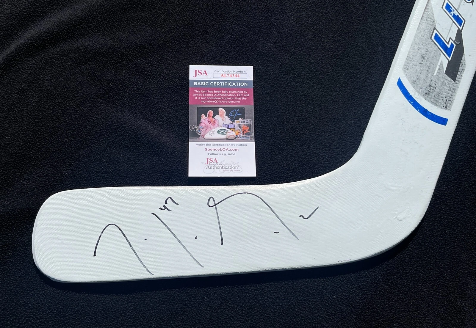 John Grahame Signed Tampa Bay Lightning Issued Souvenir Goalie Stick JSA COA
