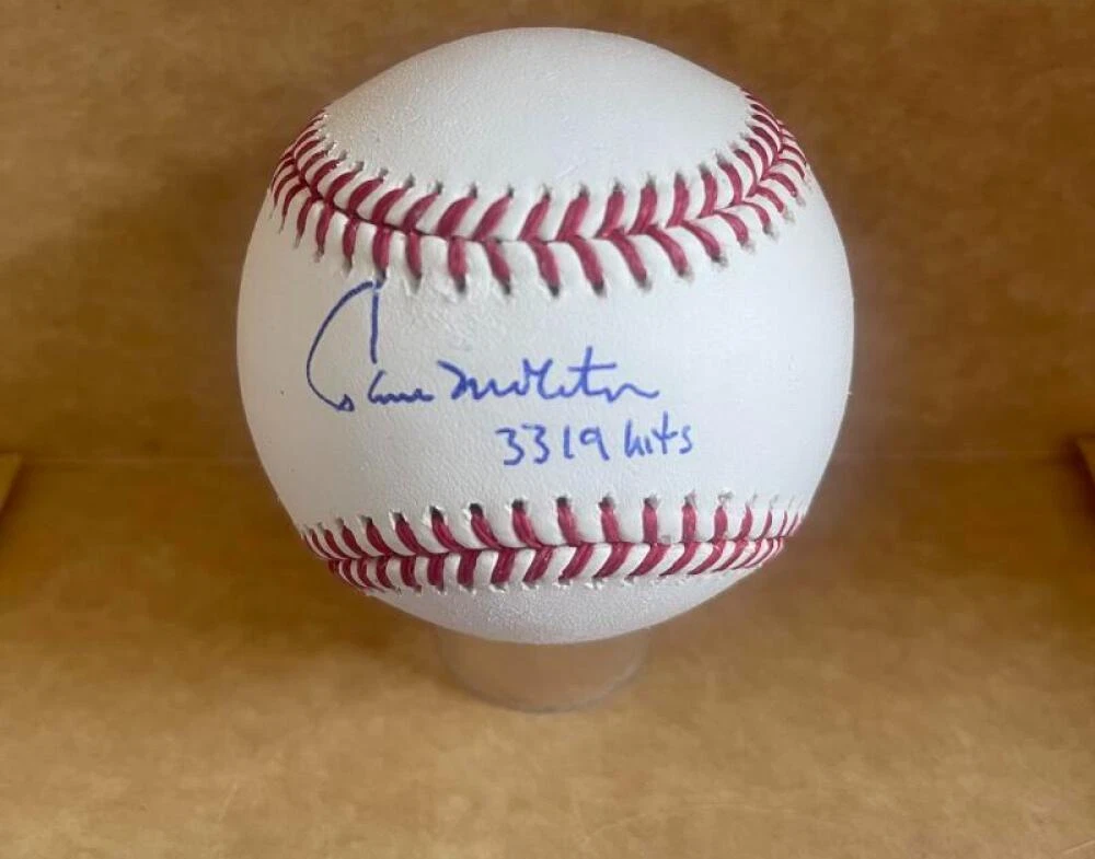 PAUL MOLITOR BREWERS/TWINS 3319 HITS SIGNED AUTO M.L. BASEBALL BECKETT AUTH
