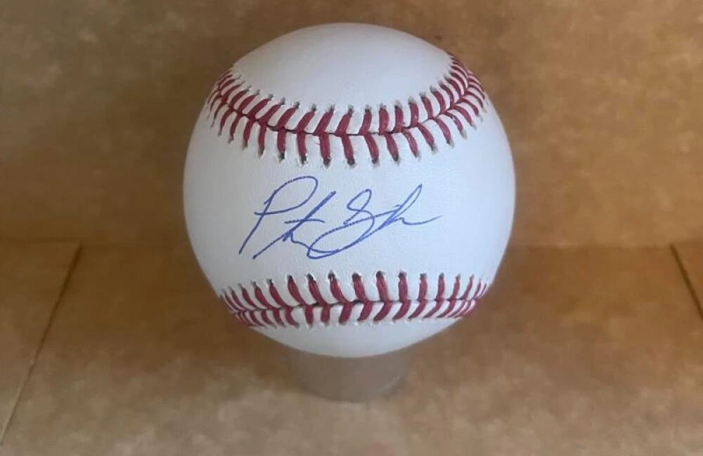 PEYTON GRAHAM TIGERS SIGNED AUTOGRAPHED M.L. BASEBALL BECKETT AUTH
