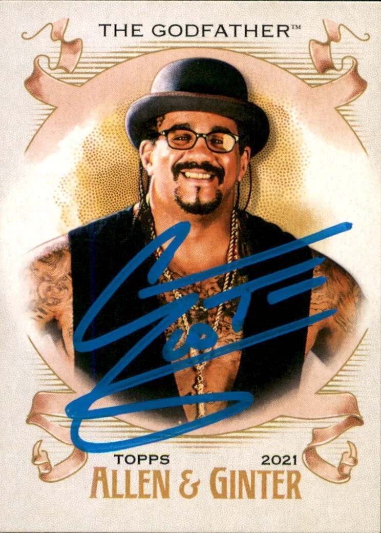 The Godfather Signed 2021 Topps WWE Heritage Allen & Ginter Card AG-30
