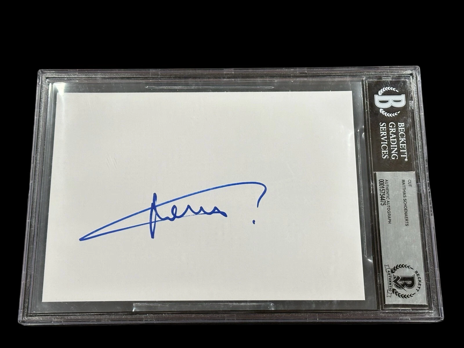 Matthias Schoenaerts Red Sparrow Django Rare Signed Autograph BAS Beckett Slab
