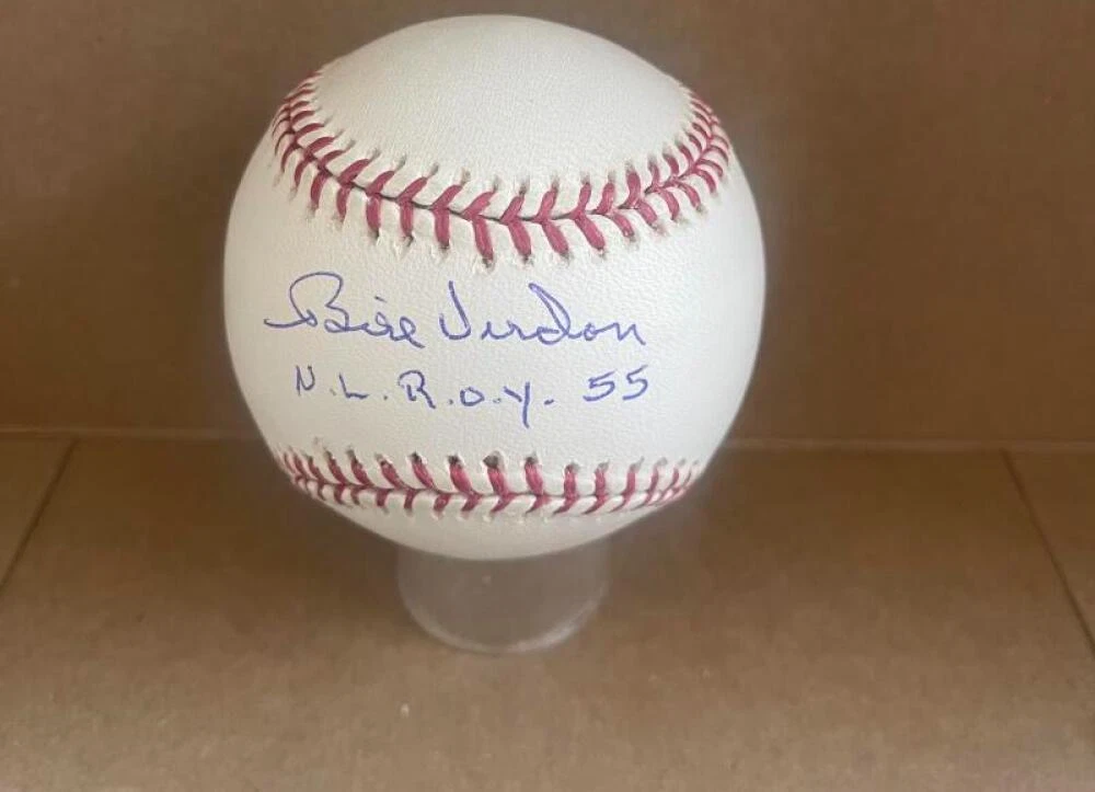 BILL VIRDON N.L. ROY 55 SIGNED AUTOGRAPHED M.L. BASEBALL BECKETT AUTH
