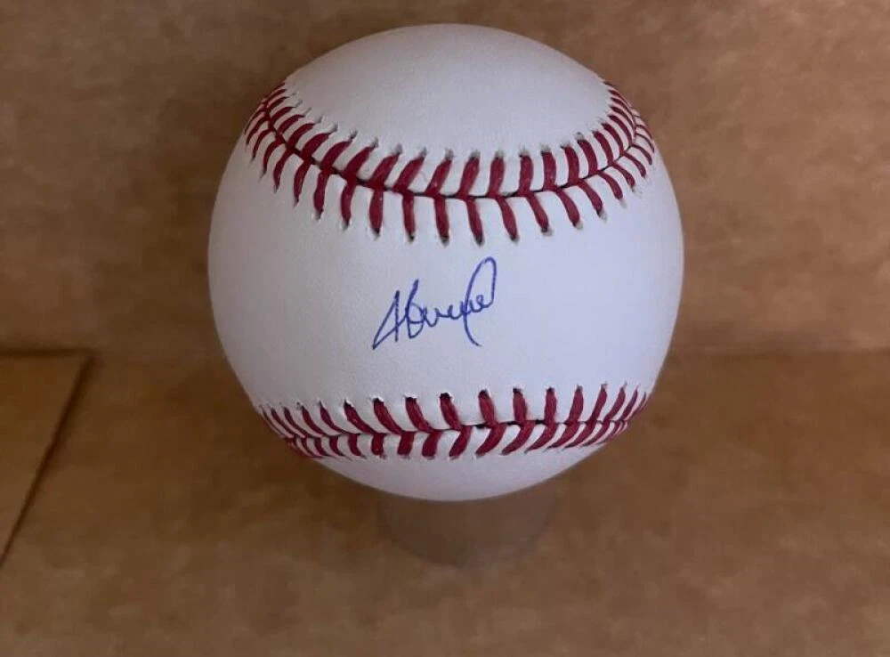 ABEL BASTIDAS TIGERS SIGNED AUTOGRAPHED M.L. BASEBALL BECKETT AUTH
