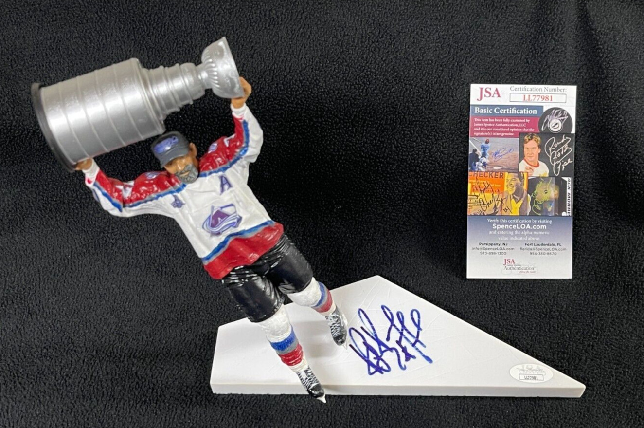 Ray Bourque Signed Colorado Avalanche Custom McFarlane Stanley Cup Figure JSA
