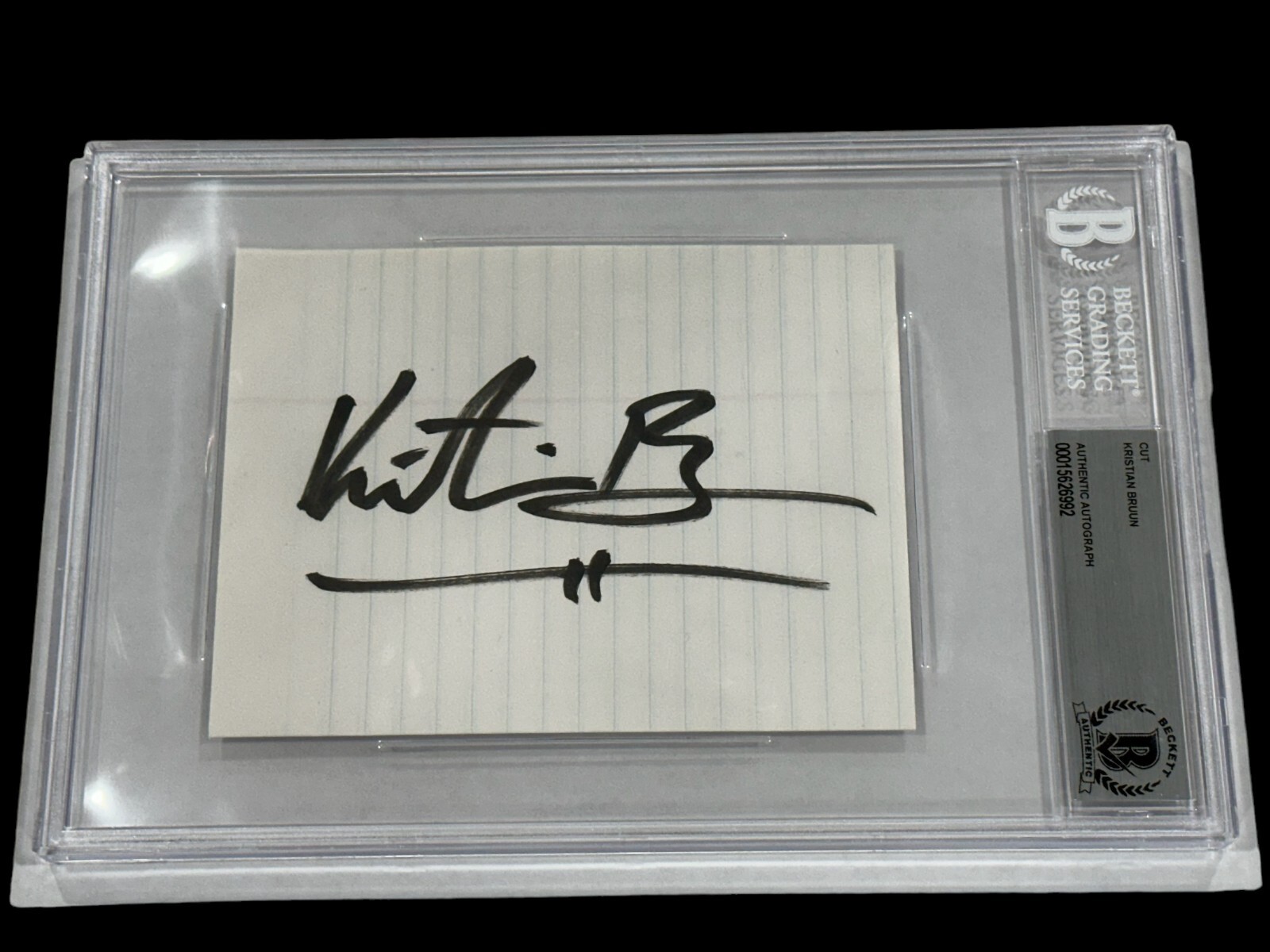 Kristian Bruun Orphan Black Murdoch Mysteries Signed Autograph BAS Beckett Slab
