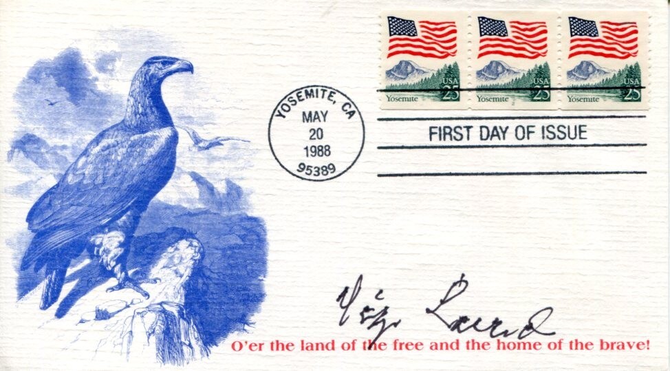 Dean Diz Laird WWII War Navy Fighter Pilot Ace Signed Autograph FDC
