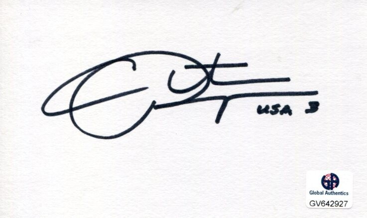 Christie Pearce Rampone US Olympic Soccer Gold Medal Signed Autograph COA
