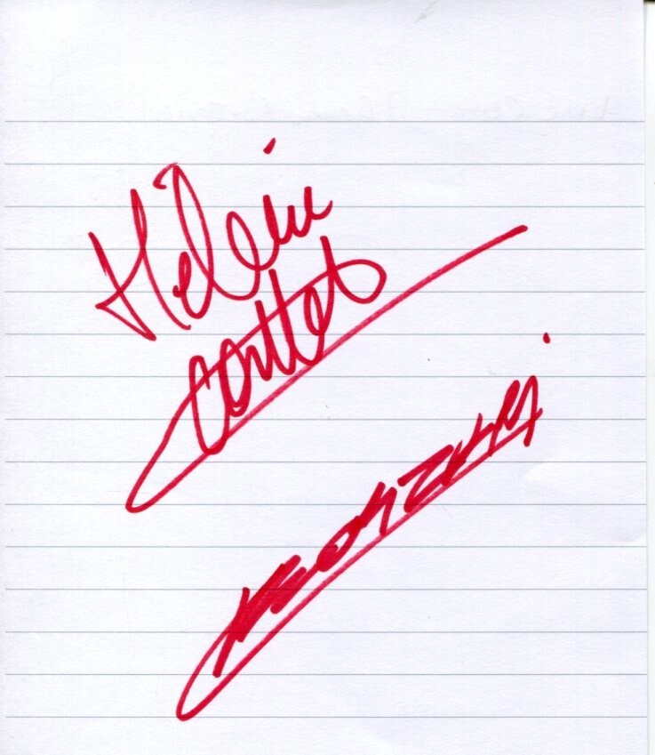 Helene Cattet Bruno Forzani Film Maker Amer Let the Corpses Tan Signed Autograph
