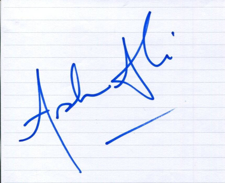 Arsher Ali The Ritual Doctor Who Bennett The Dig Beaver Falls Signed Autograph
