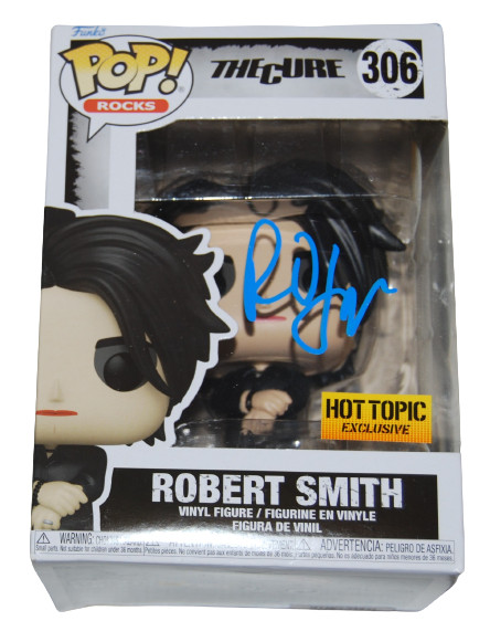 ROBERT SMITH signed (THE CURE) Funko Pop Hot Topic #306 BECKETT BAS AD27042
