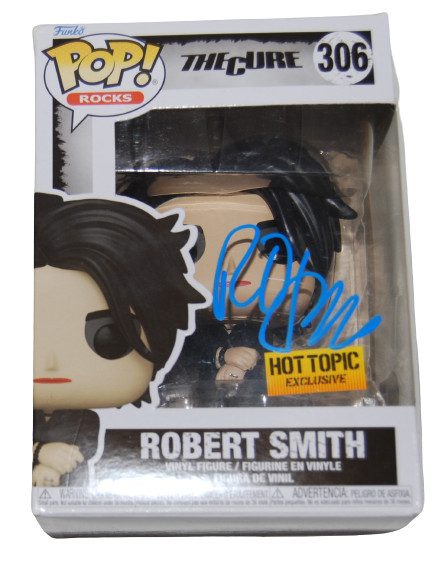 ROBERT SMITH signed (THE CURE) Funko Pop Hot Topic #306 BECKETT BAS AD27040
