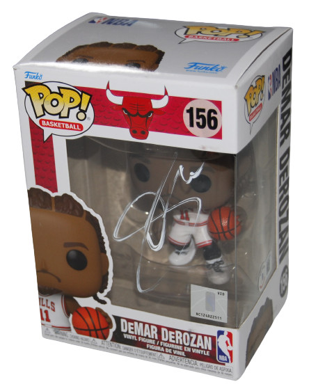 DEMAR DEROZAN signed (CHICAGO BULLS) Basketball #156 Funko Pop BECKETT AD27300
