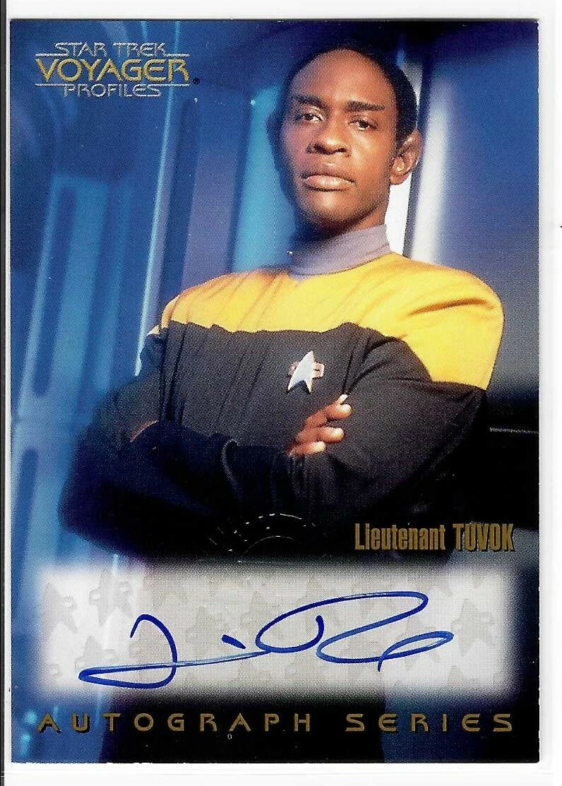 Tim Russ As Tuvok Star Trek Voyager Autograph Card A4
