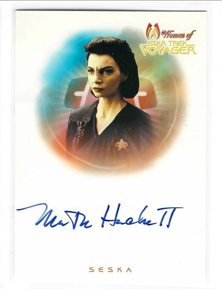 Martha Hackett As Seska Star Trek Women Of Voyager Autograph Card A1
