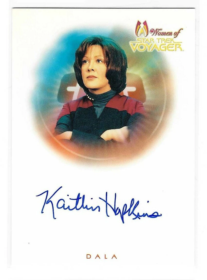 Kaitlin Hopkins As Dala Star Trek Women Of Voyager Autograph Card A13
