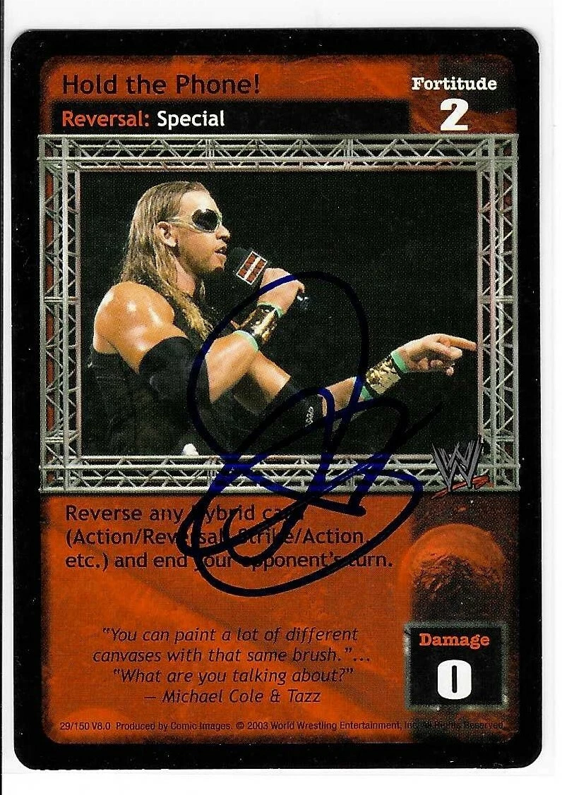 Christian Signed 2003 WWE Raw Deal Game Card
