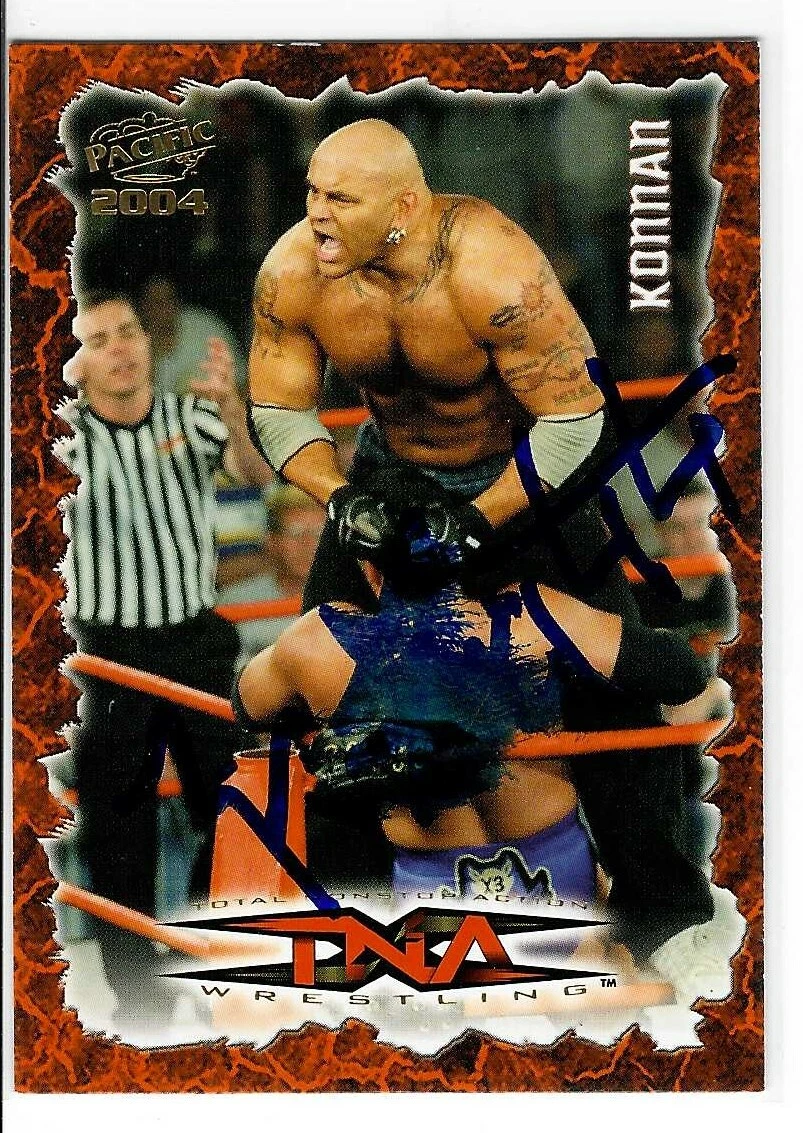 Konnan Signed 2004 Pacific TNA Card #28 WWE
