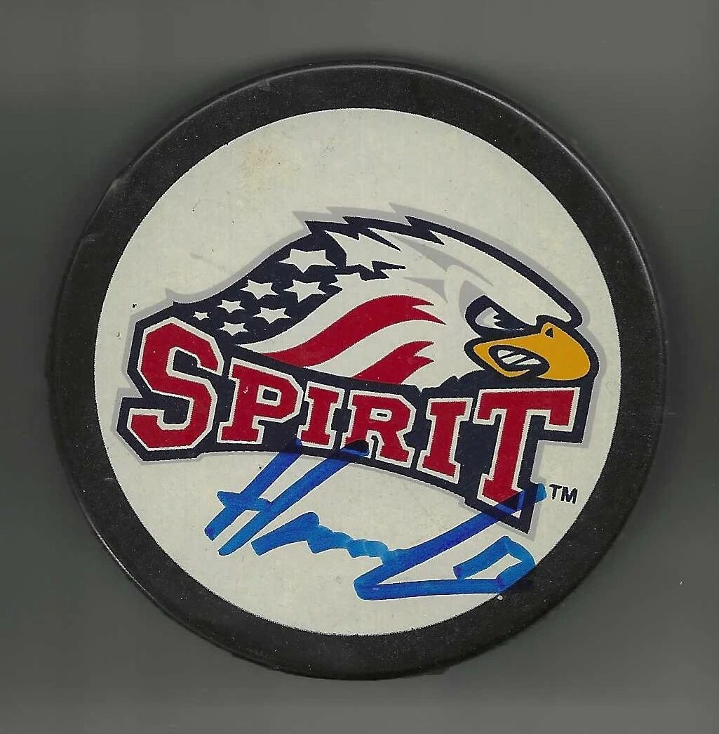 Filip Hronek Signed Saginaw Spirit Puck Detroit Red Wings Vancouver Canucks
