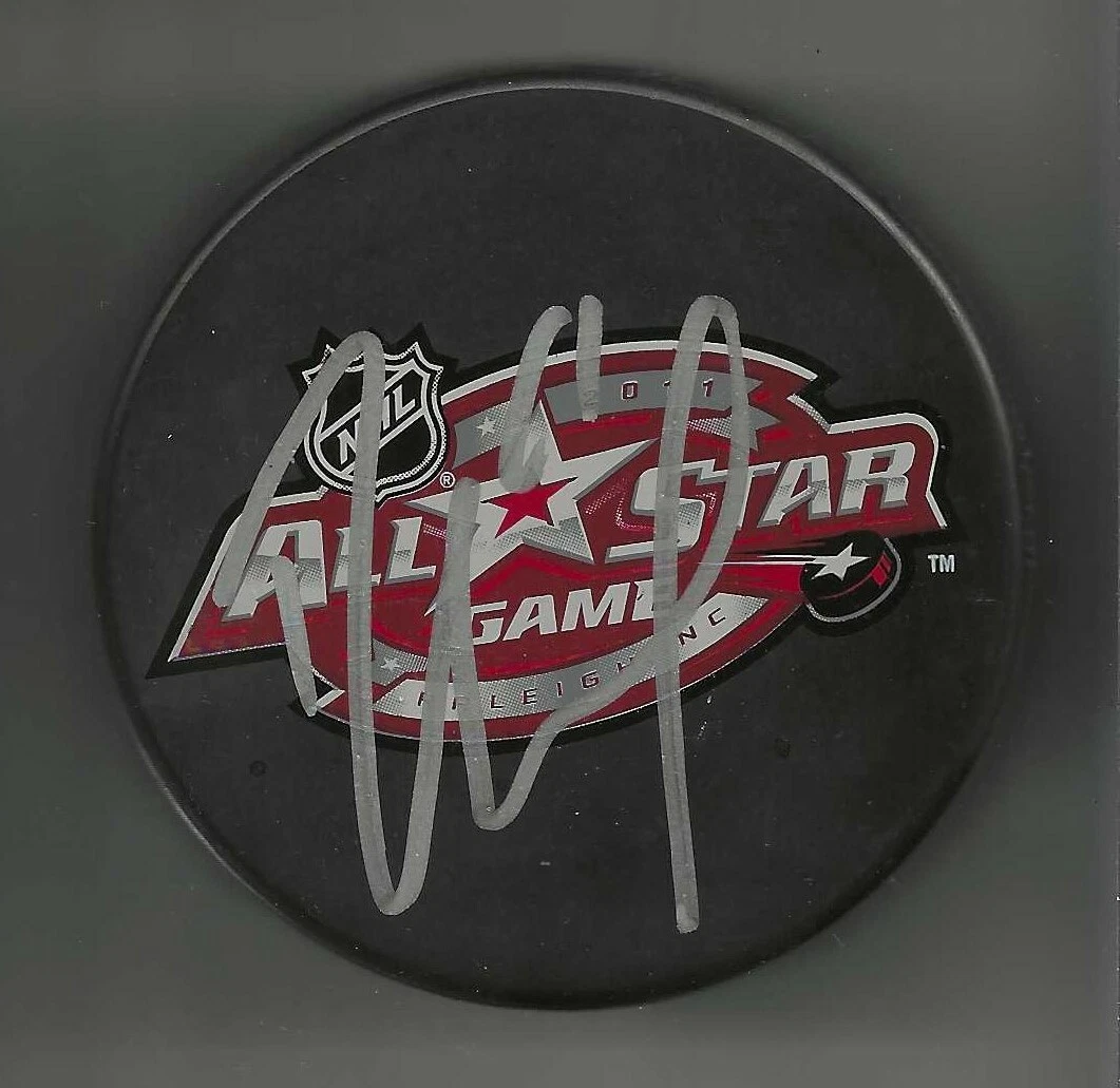 Rick Nash Signed Columbus Blue Jackets 2011 NHL All Star Game Puck Carolina
