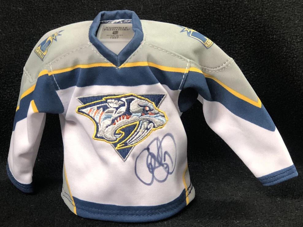 Cliff Ronning Signed Nashville Predators Canada Exclusive Mini Jersey Coin Bank
