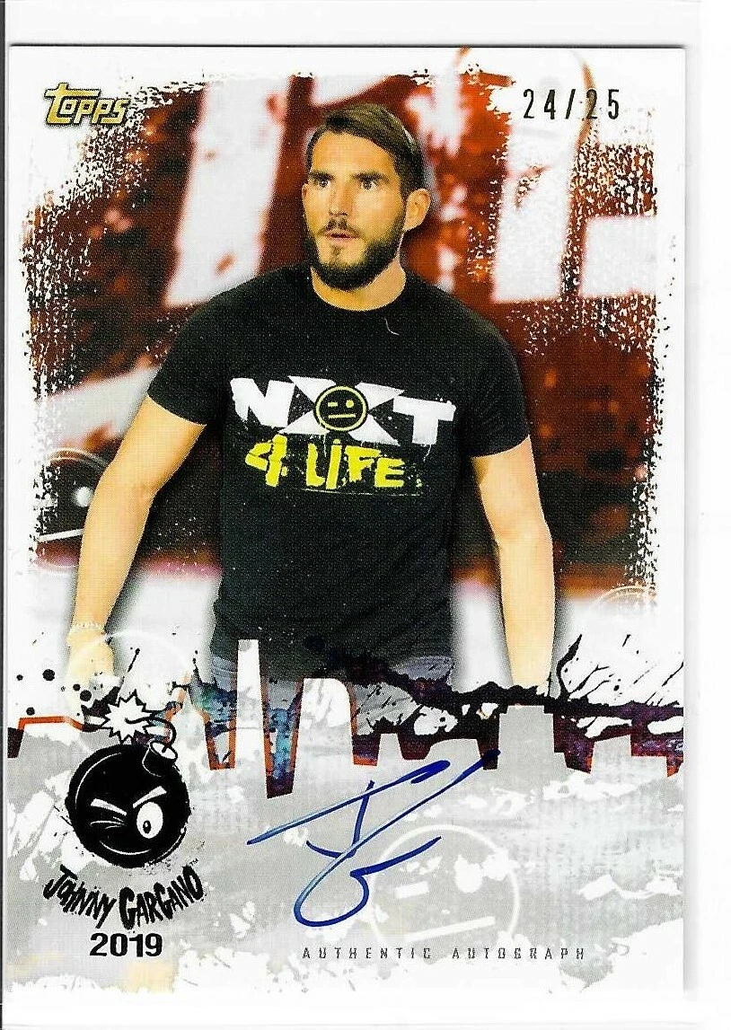 Johnny Gargano 2020 Topps WWE NXT Authentic Autograph Card # JG-19 24/25

