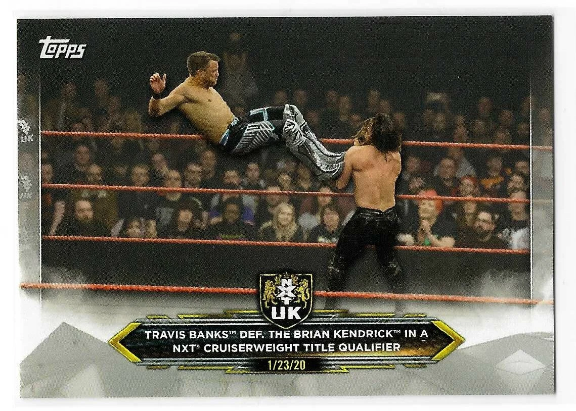 Travis Banks Def. The Brian Kendrick 2020 Topps WWE NXT Card #95 Silver 05/25
