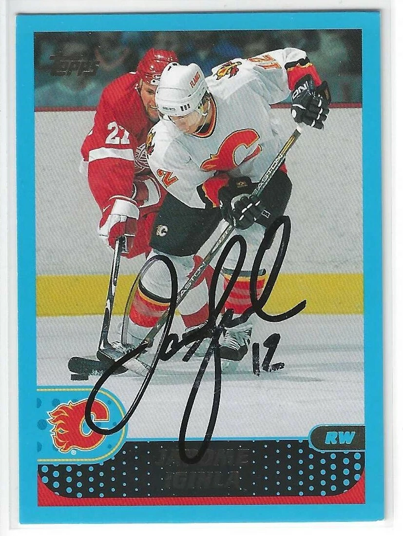 Jarome Iginla Signed 2001/02 Topps Card #106 Calgary Flames
