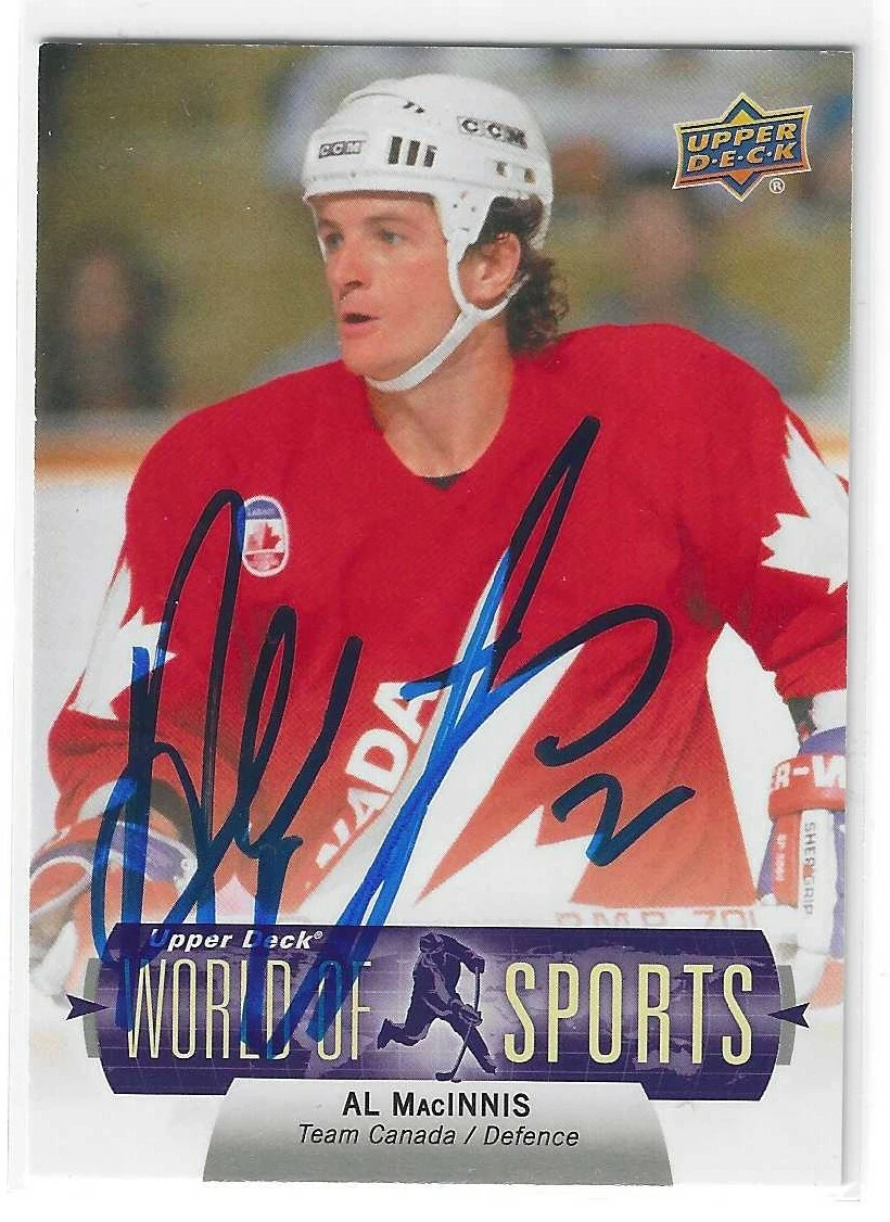 Al MacInnis Signed 2011 Upper Deck World Of Sports Card #152 Team Canada
