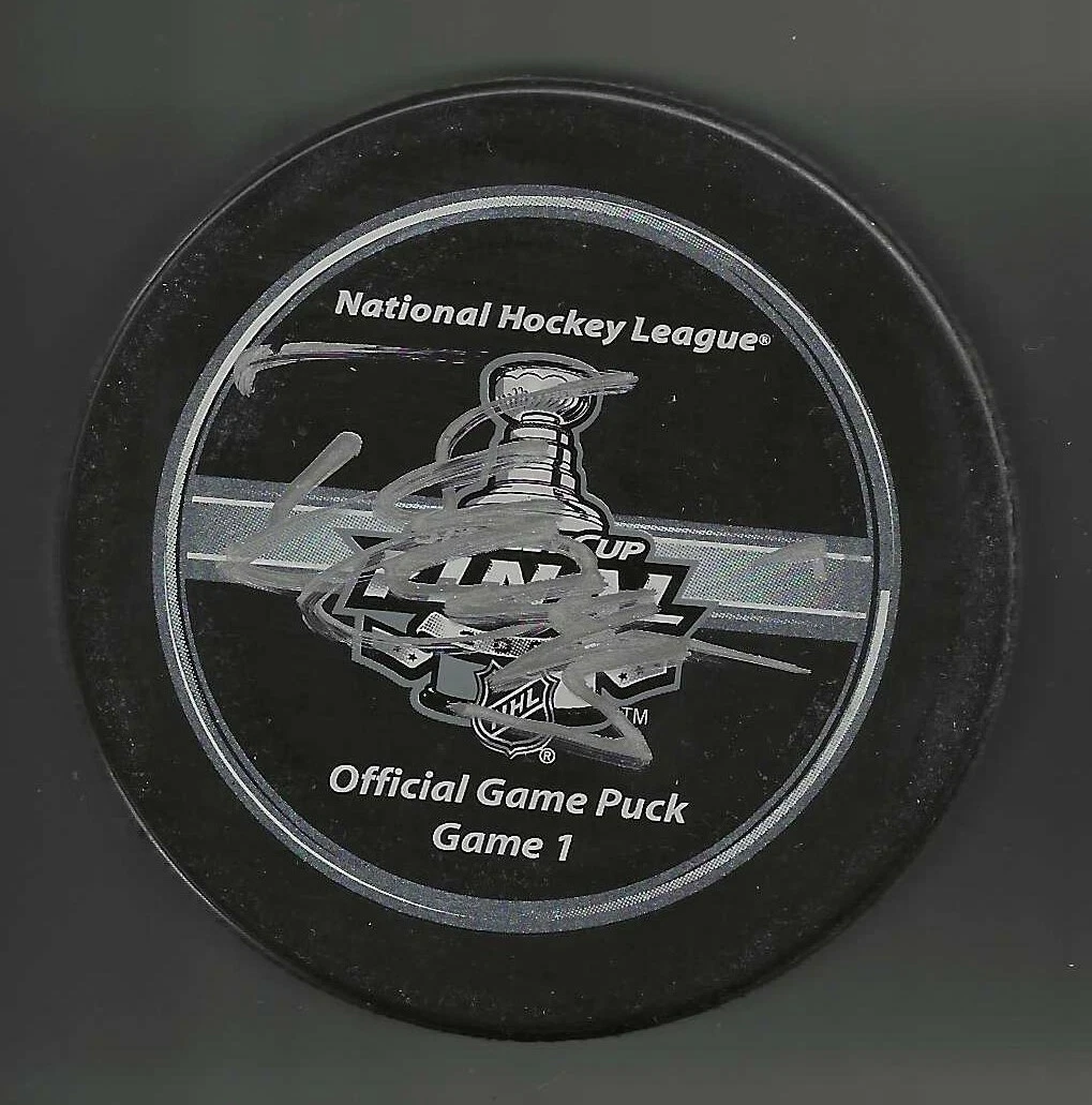 Bill Guerin Signed Pittsburgh Penguins 2009 Stanley Cup Finals Game 1 Puck
