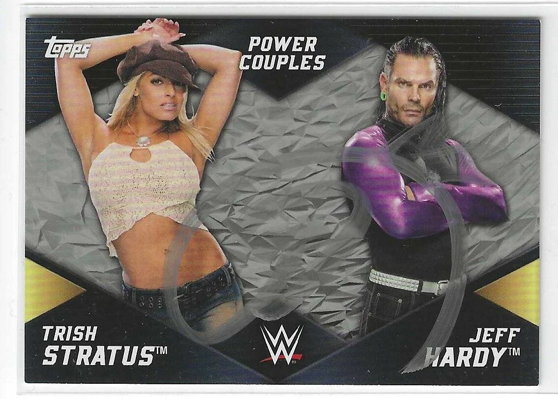 Jeff Hardy Signed 2018 Topps WWE Power Couples Card PC-17 03/50
