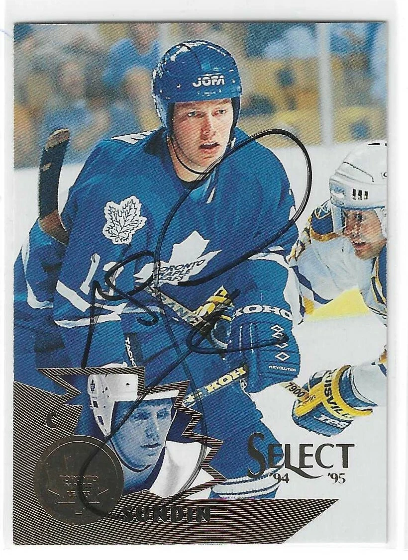 Mats Sundin Signed 1994/95 Select Card #21 Toronto Maple Leafs
