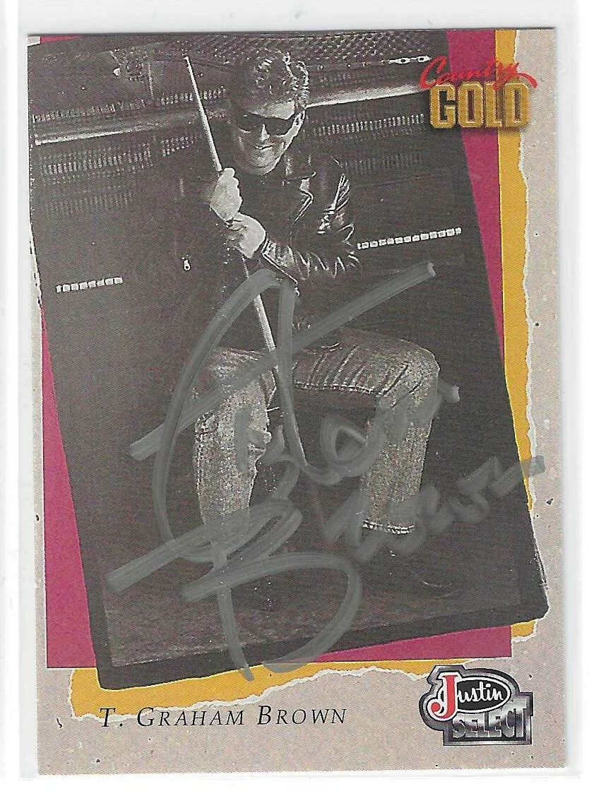 T. Graham Brown Signed 1993 Country Gold Card #113

