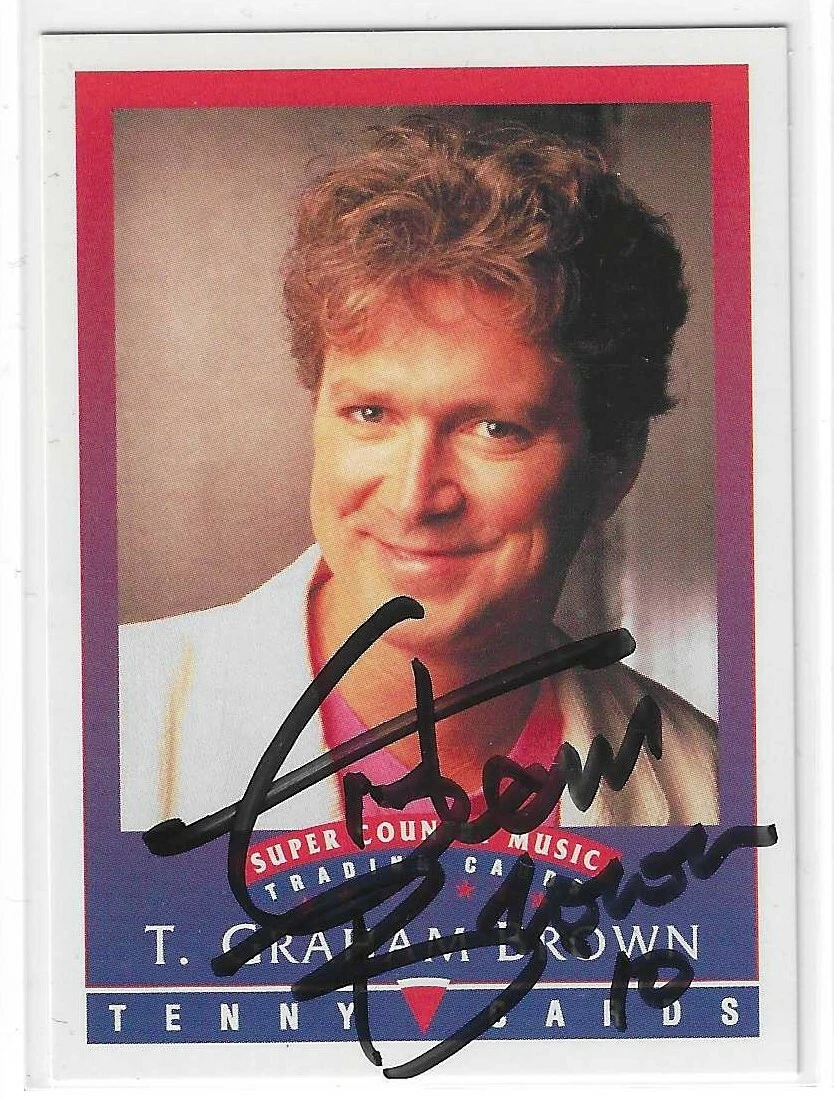 T. Graham Brown Signed 1992 Tenny Super Country Music Card
