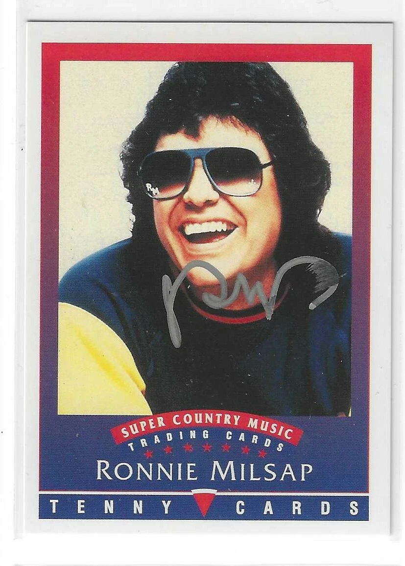 Ronnie Milsap Signed 1992 Tenny Super Country Music Card
