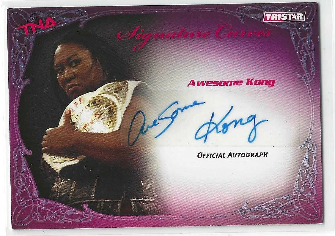 Awesome Kong 2009 TriStar TNA Signature Curves Official Autograph Card KA2 05/25
