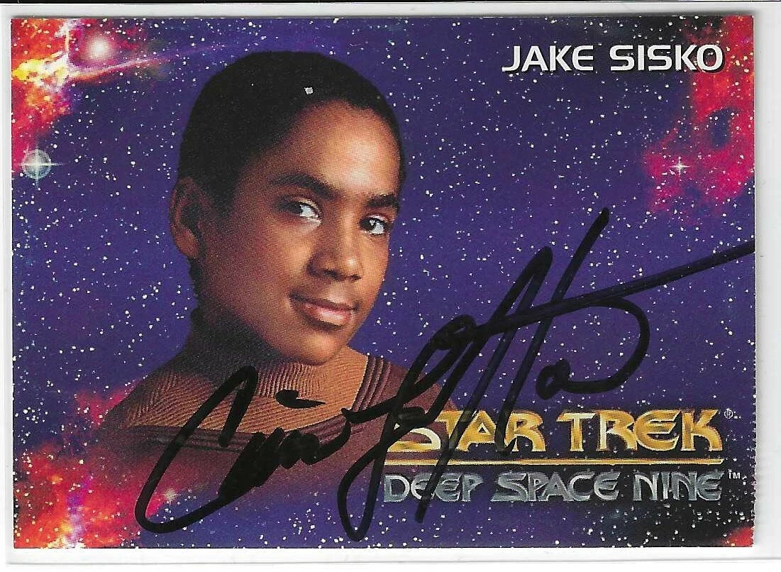 Cirroc Lofton Signed 1993 Sky Box Star Trek DS9 Jake Sisko Card #09
