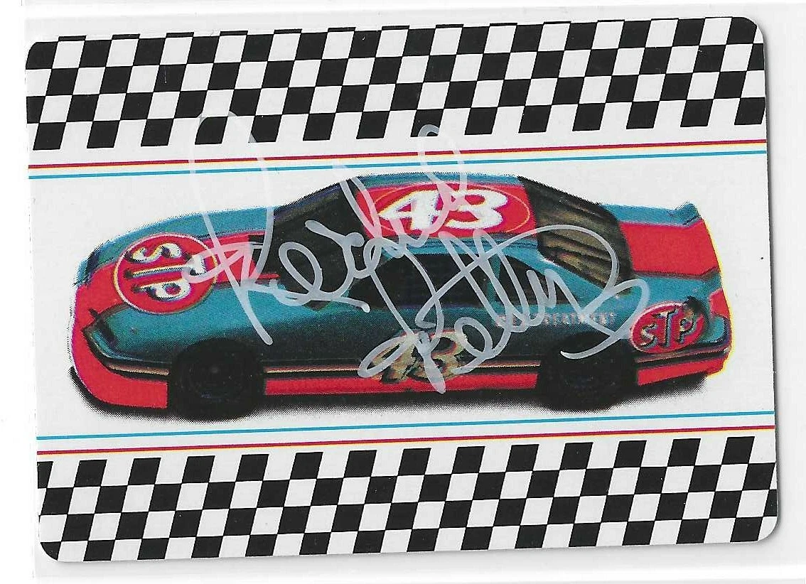 Richard Petty Signed 1992 STP Playing Ace Of Spades Card NASCAR

