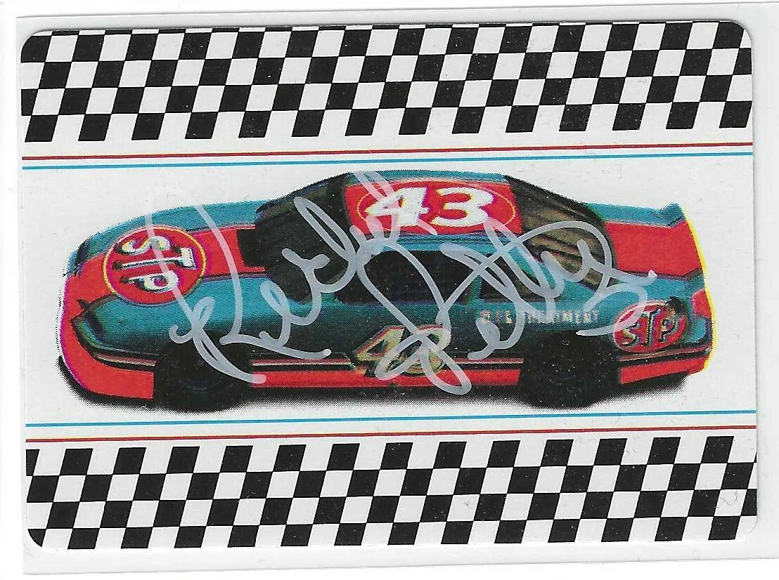 Richard Petty Signed 1992 STP Playing Two Of Hearts Card NASCAR
