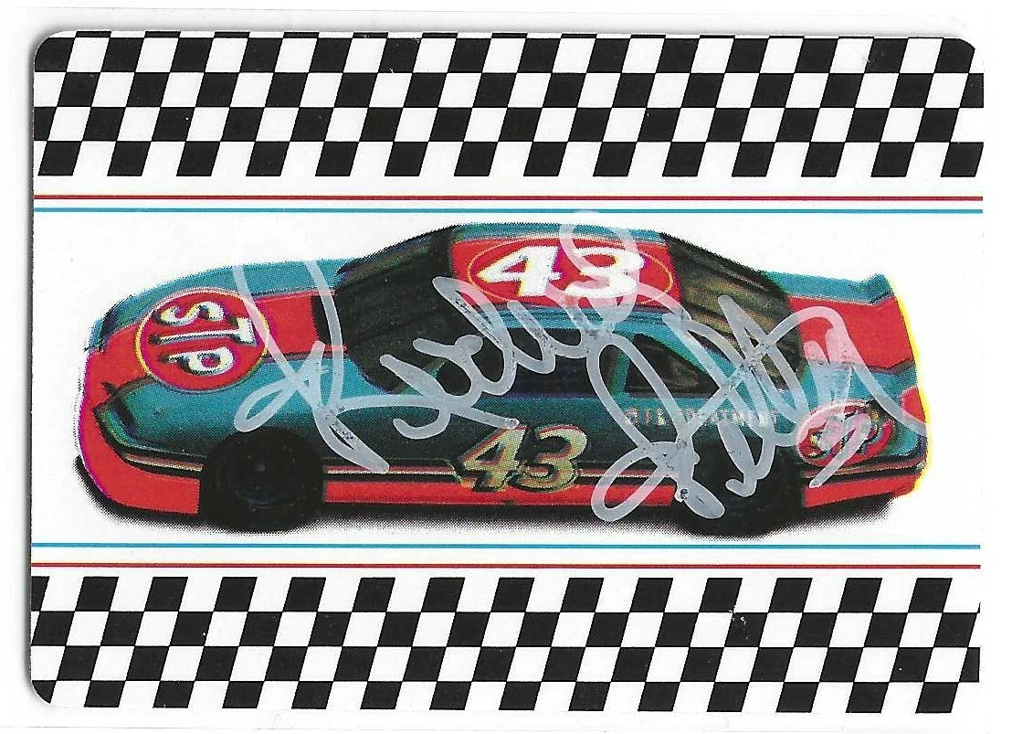 Richard Petty Signed 1992 STP Playing (10) Ten Of Hearts Card NASCAR
