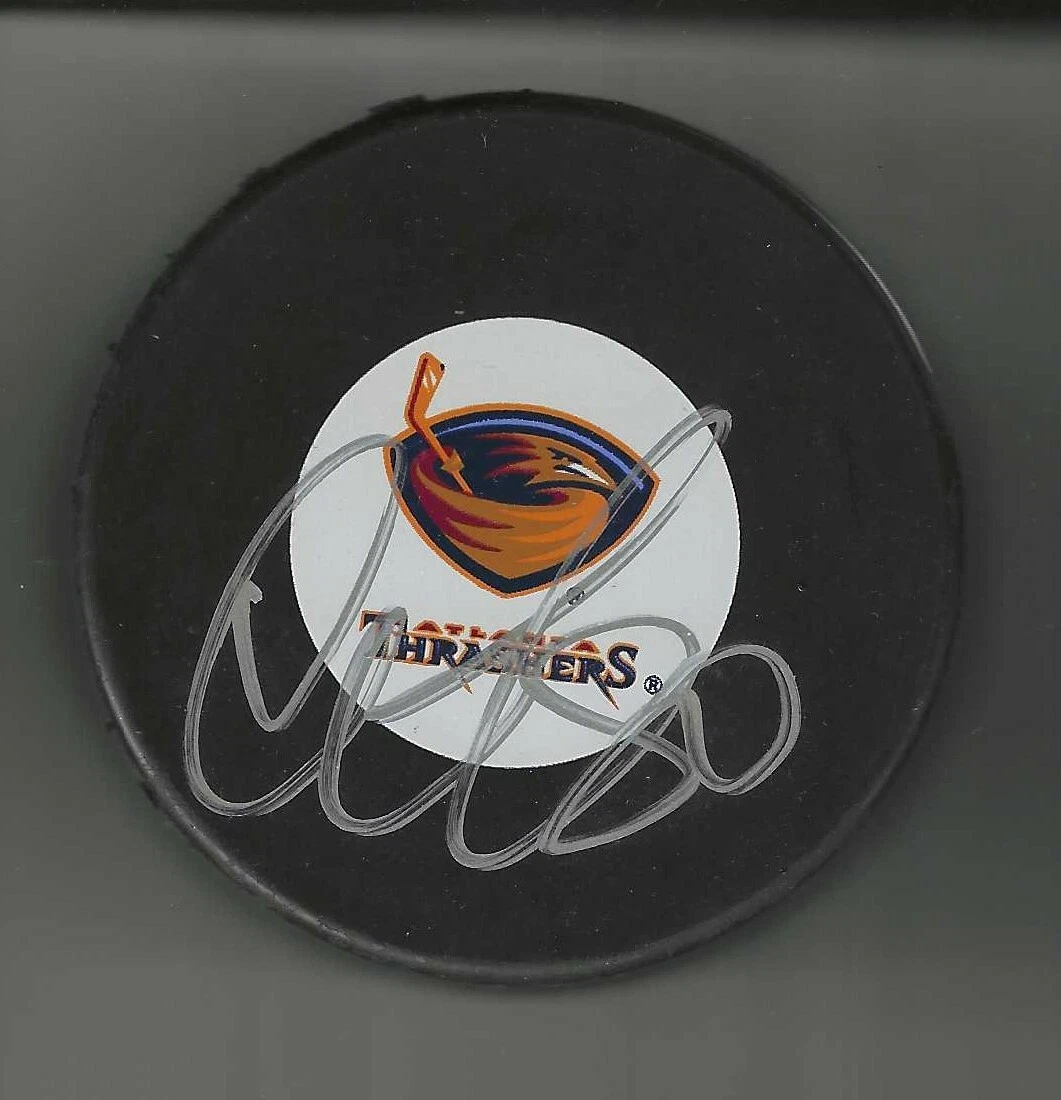 Nikolai Antropov Signed Atlanta Thrashers Puck

