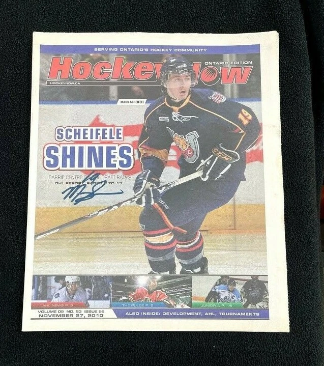 Mark Scheifele Hockey Now Magazine Ontario Edition Winnipeg Jets
