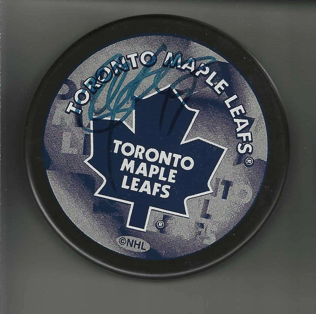 Mikael Renberg Signed Toronto Maple Leafs Souvenir Puck
