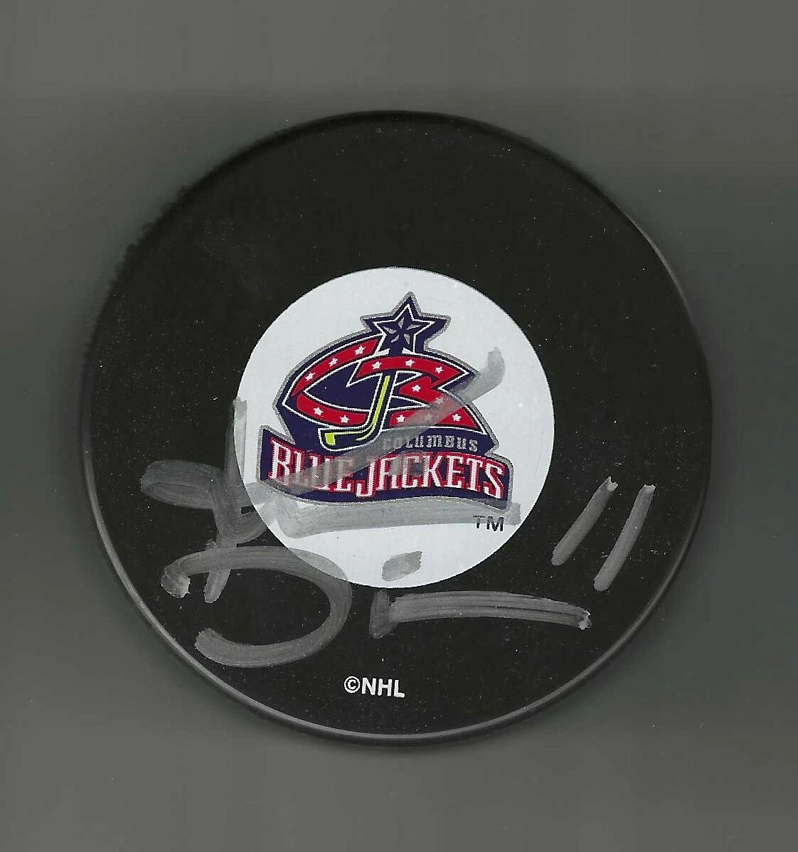 Kevin Dineen Signed Columbus Blue Jackets Original Logo Puck
