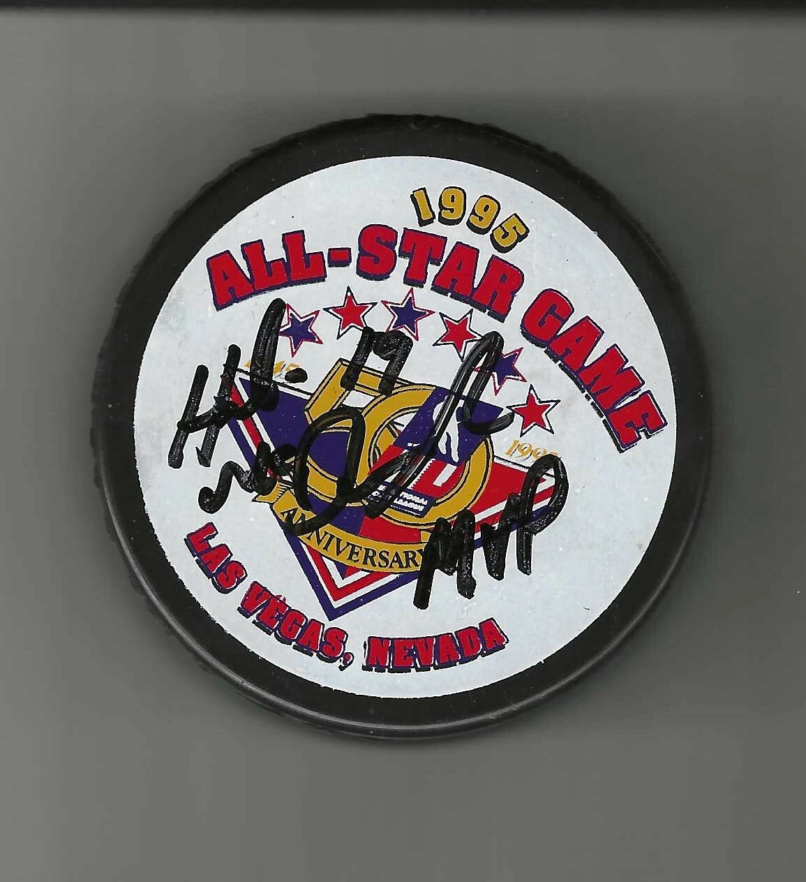 Hubie McDonough Signed IHL 1995 All-Star Game 50th Anniversary Puck NY Islanders
