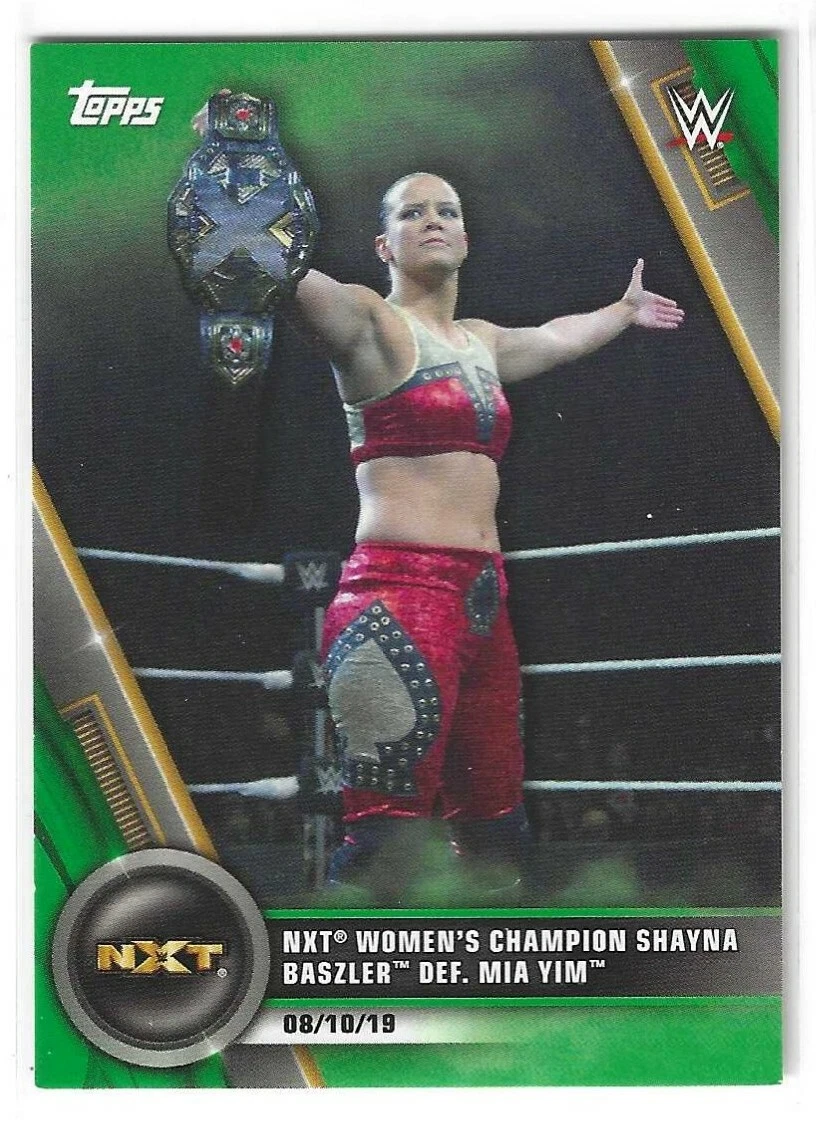 Shayna Baszler 2020 Topps Women's Division WWE Green Parallel Card #61 63/75
